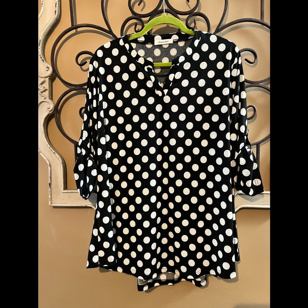 3xl Polka dot Tunic